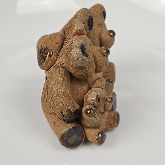 Adorable Brown Bear Figurine Family - Picture 6 of 9